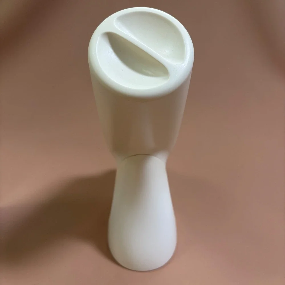 Dixie Cup Dispenser Stand Cream Silver MCM Mod Vintage w/Dixie Everyday 3oz cups